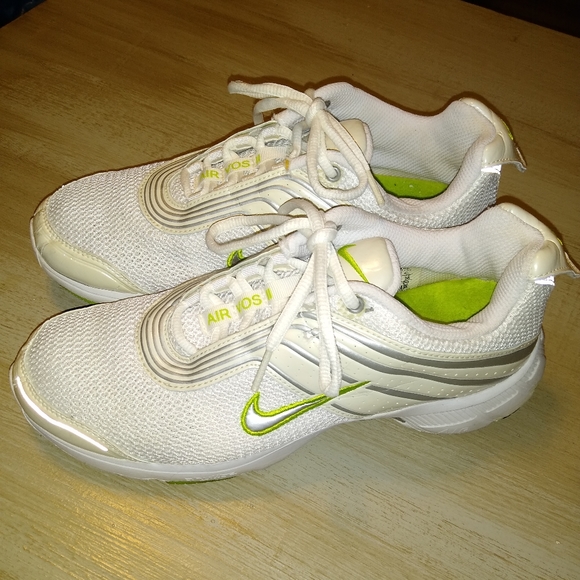 RARE 2005 NIKE AIR Voss II Phylite Running Shoes Lady's 9 White & Lime Green - Picture 11 of 12